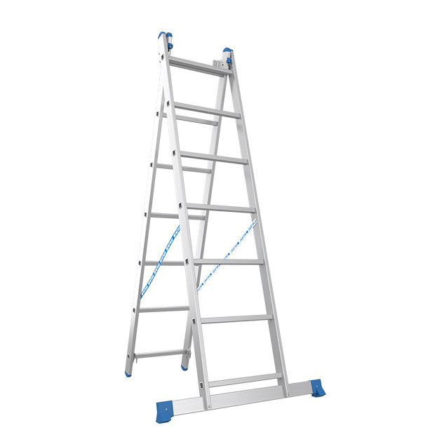 Драбина-стремянка алюмінієва трисекційна 3х7 (3.93 м), фото 1
