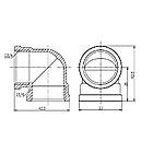 Кутник 90° SANDI FORTE латунь вн-вн 3/4" SF36820, фото 2