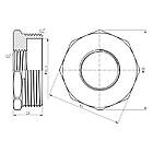 Футорка SANDI FORTE латунь вн-зв 2"x1" SF3745025, фото 2