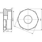 Футорка SANDI FORTE латунь вн-зв 2"x3/4" SF3745020, фото 2