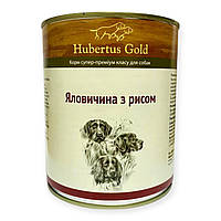 Консервированный корм для собак Hubertus Gold Говядина с рисом 800 г 598470