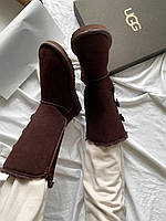 UGG Bailey Button Triplet II High Brown кроссовки и кеды высокое качество высокое качество Размер 39