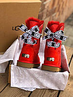 UGG Bailey Bow Red кроссовки и кеды высокое качество высокое качество Размер 36