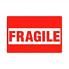 Наклейка на коробки "Fragile" для кривого товару