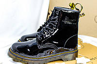 Dr. Martens 1460 Black Gloss Logo кроссовки и кеды высокое качество высокое качество Размер 36