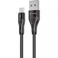 Шнур micro usb Proove Soft Silicone Micro USB 2.4A Black черный провод для зарядки телефона