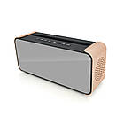 Колонка K300 Bluetooth 4.1 до 10m, 2х3W, 4Ω, 1200mAh, ≥90dB, TF card/USB, DC 5V, Rose-gold