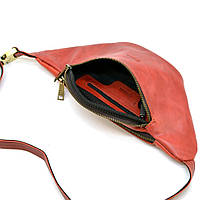 Красная поясная сумка из лошадиной кожи Crazy horse бренда TARWA RR-3036-4lx высокое качество