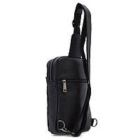 Кожаный мужской слинг, косуха, рюкзак на одно плечо FA-0205-3md TARWA флотар высокое качество