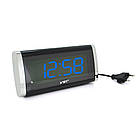 Електронний годинник VST-730, будильник, живлення від кабелю 220V, Blue Light