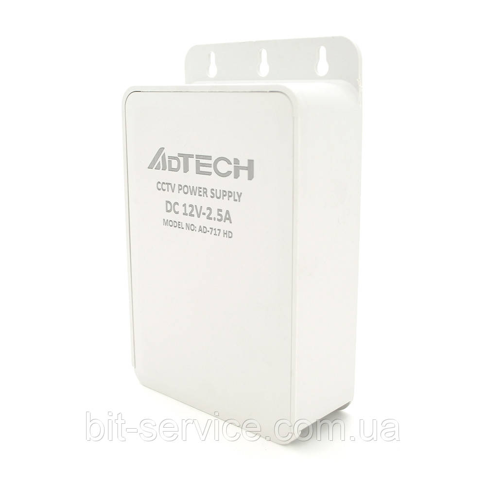 Імпульсний адаптер живлення ADtech 12В 2.5А (30Вт) Plastic Box IP63
