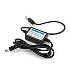 Кабель для роутера 5.5/2.5 mm (M) => USB2.0 (Out: 12V), 1 м, Black, OEM, Q400