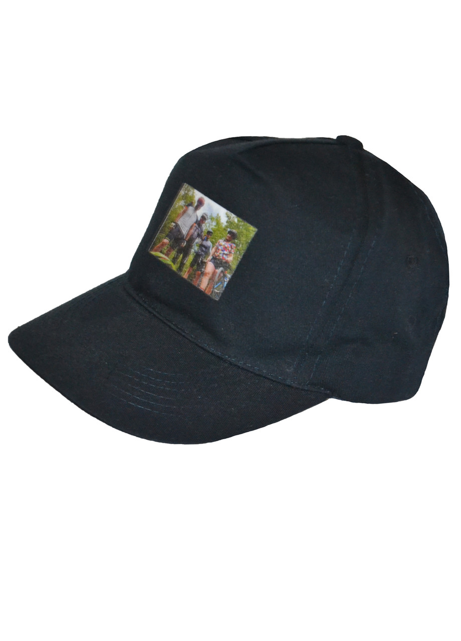 Бейсболка бавовняна Beechfield "Велосипедисти" темно-синя