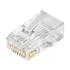 Конектор Merlion RJ-45 8P8C UTP Cat-6 (50 шт/уп.) для наскрізного підключення