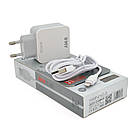 Набір 2 в 1 СЗУ With Iphone Usb Cable 110-240V MY-A303, 3 x USB, 5V/15W, Output: 5V / 3.1A, White, Blister-