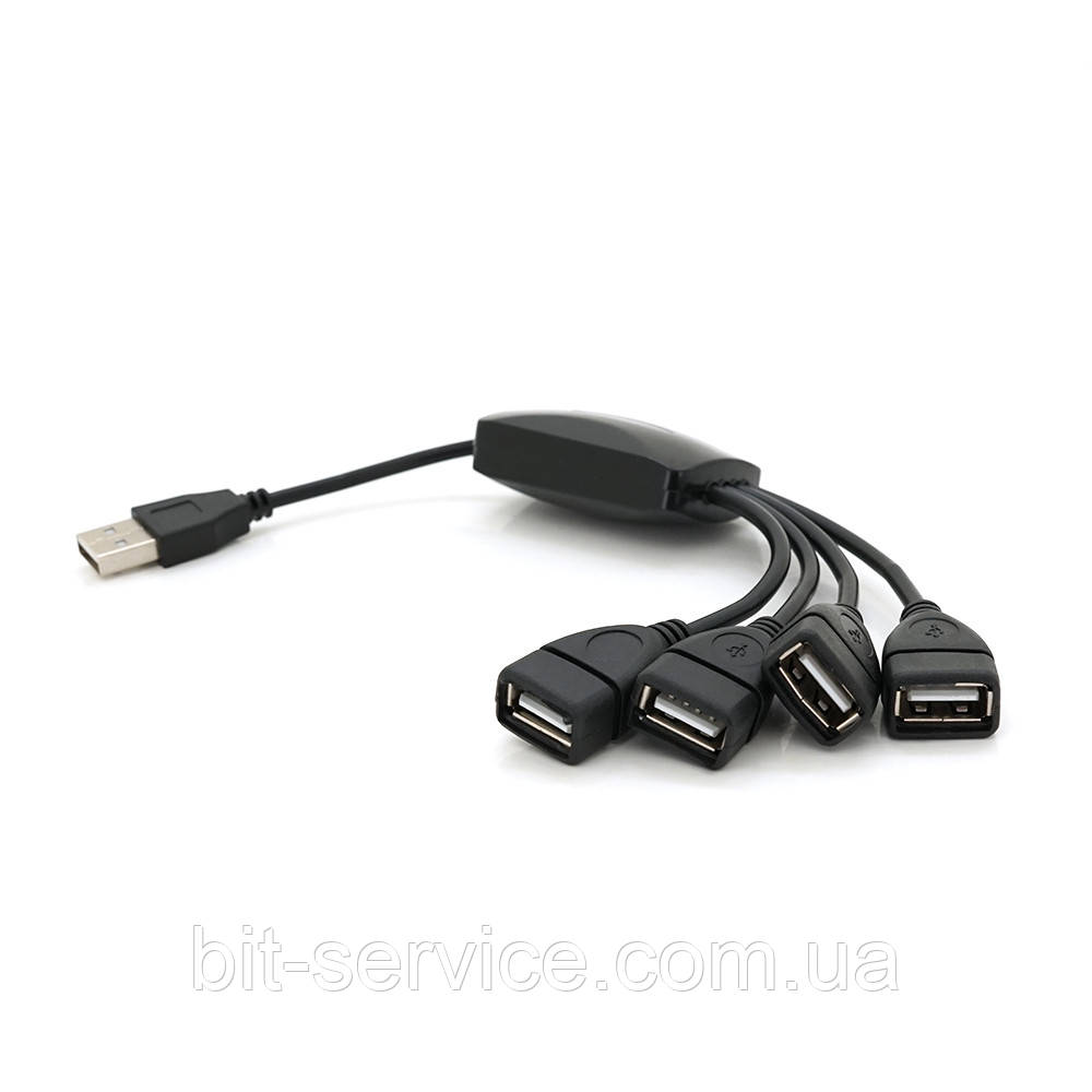 Хаб USB 2.0 4 порту (гідра), Blister Q250