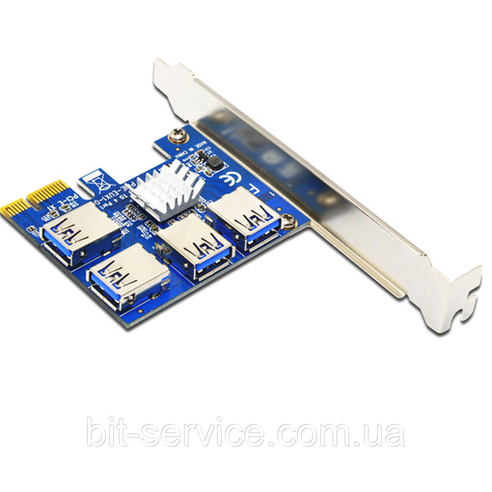 Контролер PCI-Е => USB 3.0, 4 порта, 5Gbps, OEM