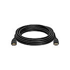 Кабель Merlion HDMI-HDMI HIGH SPEED 5.0m, v1.4, OD-7.5mm, круглий Black, коннектор Black, (Пакет) Q80