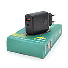 СЗУ AC100-240V iKAKU KSC-668 BOLIAN PD30W+QC3.0 Dual Port charger, Black, Box