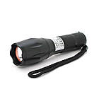 Ліхтар ручний CATA CT-8025, 1LED Cree XM-L T6, 10W, 5 режимів, ZOOM, 18650/3400 вбудований, Black, IP44,