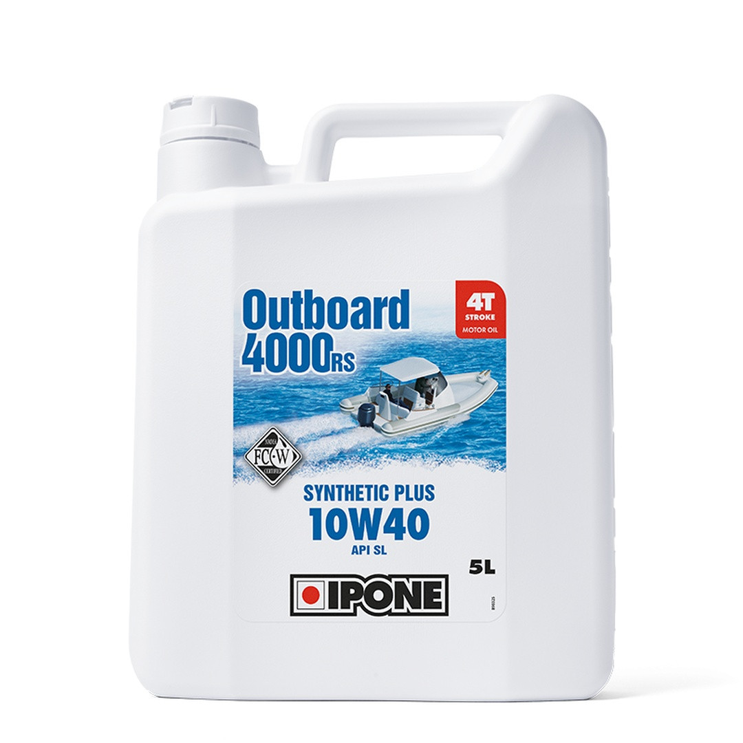 Моторна олива Ipone Outboard 4000 RS 10W40 4T напівсинтетична 5L для підвісних моторів (AKC) (4)