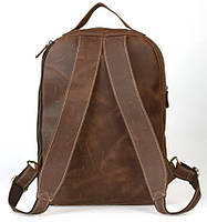 Рюкзак из нубука, эксклюзивная модель, коричневый высокое качество