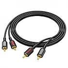 Кабель Borofone BL13 2RCA (тато) => 2хRCA (тато), CU, круглий, 1,5 м, Black, Box