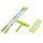 Телескопічна швабра для миття вікон ззовні, Зелена, щітка для миття скла (швабра для миття вікон), фото 4