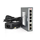 4х портовий PoE Гбіт комутатор ONV-POE33064P, 4xPoe1000Мбіт + 2х1000 Мбіт, IEEE802.3af / at, загальна