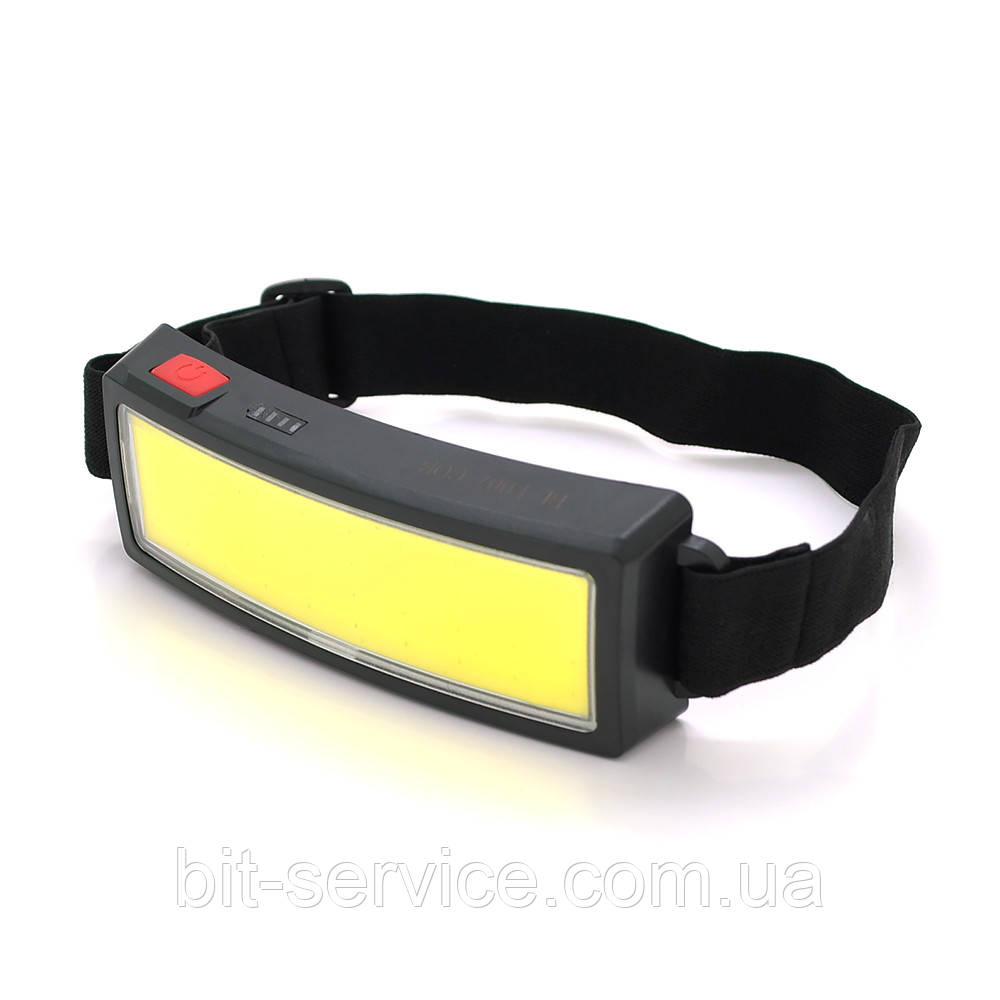 Налобний ліхтарик Bailong BL-F007-COB, 1 Led Cob, Red cob, 3 режими, корпус-пластик, водостійкий, ip55,