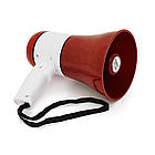 Гучномовець Megaphone ER-22BT, 15W, живлення від акумулятора 18650, СЗУ, Red/White, Box