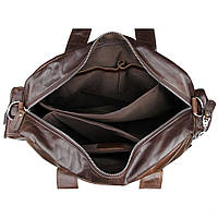 Вместительная кожаная сумка 2 в 1 для мужчин John McDee 7219C высокое качество