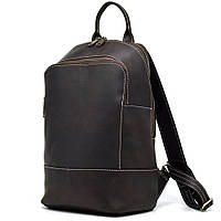 Женский коричневый кожаный рюкзак TARWA RC-2008-3md среднего размера высокое качество