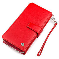 Кошелек женский красный кошелек ST Leather 18456 (ST228) Shoper Гаманець жіночий червоний кошельок ST Leather