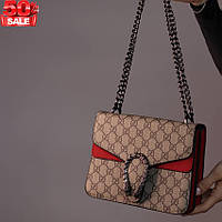 Роскошная женская сумка, Gucci, украшена металлическим логотипом, Женские сумочки и клатчи повседневные