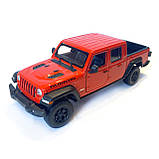 Іграшкова машинка металева WELLY 1:27, 2007 JEEP GLADIATOR, червоний, 19.5*6.5*6.5 см (24103W), фото 3