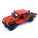 Іграшкова машинка металева WELLY 1:27, 2007 JEEP GLADIATOR, червоний, 19.5*6.5*6.5 см (24103W), фото 6