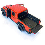 Іграшкова машинка металева WELLY 1:27, 2007 JEEP GLADIATOR, червоний, 19.5*6.5*6.5 см (24103W), фото 7