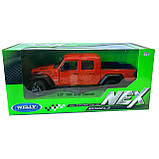 Іграшкова машинка металева WELLY 1:27, 2007 JEEP GLADIATOR, червоний, 19.5*6.5*6.5 см (24103W), фото 8