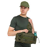 Сумка-слінг тактична однолямкова SILVER KNIGHT TY-184 (30х16х8 см) 4 л, фото 10