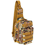 Сумка-слінг тактична однолямкова SILVER KNIGHT TY-8033 (30х22х10 см) 7 л, фото 2