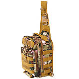 Сумка-слінг тактична однолямкова SILVER KNIGHT TY-8033 (30х22х10 см) 7 л, фото 4