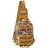 Сумка-слінг тактична однолямкова SILVER KNIGHT TY-8033 (30х22х10 см) 7 л, фото 5