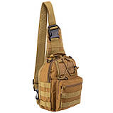 Сумка-слінг тактична однолямкова SILVER KNIGHT ZK-5506 (29х20х11 см) 6 л, фото 3