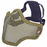 Захисна сталева маска на пол-лиця для пейтболу та мілітарі ігор, фото 7