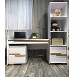 Стіл письмовий "Верес" Сіетл, біло-буковий, фото 4