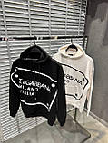 Чоловіча кофта худі Dolce&Gabbana CK6683 чорна, фото 4