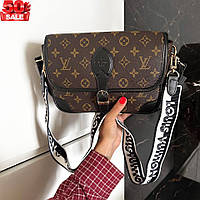 Повседневная сумка через плечо Louis Vuitton Diane с клапаном на магните и фурнитурой золотого цвета высокое