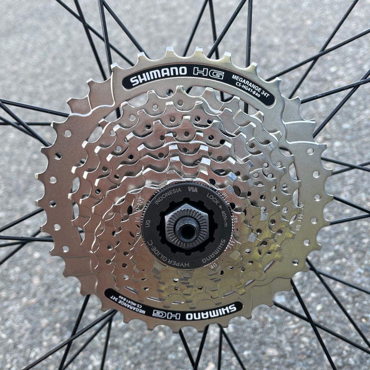 Велосипедна касета Shimano MegaRange касета HG41-8 11-34