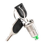 Ключ-вимикач перемикач електро замок з ключем для РЕА KS-02, фото 2